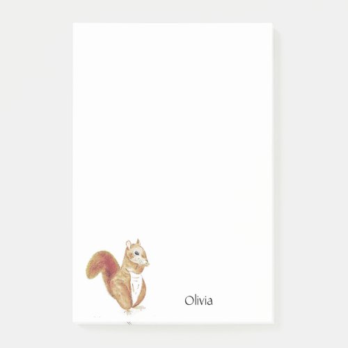 Personalised squirrel Notas Post_it Notes