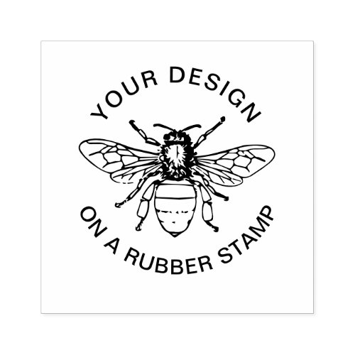 Personalised Stamp Bee Stampeco  Rubber Stamp