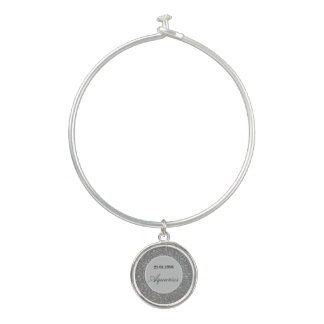 Personalised star sign birthday charm bracelet