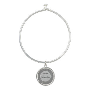 Personalised star sign birthday charm bracelet