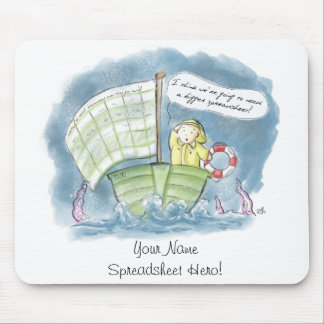 Personalised Stormy Spreadsheet Hero! Mouse Pad