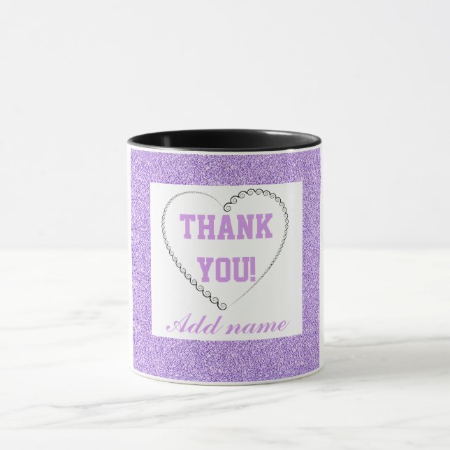 Personalised stylish thank you mug (Center)