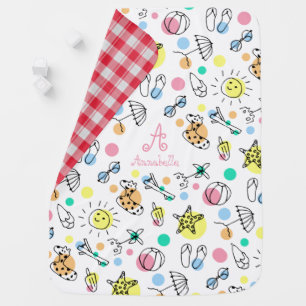 PERSONALISED SUMMER BABY BLANKET