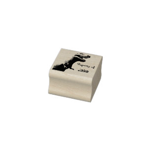Personalised T-Rex Rubber Stamp