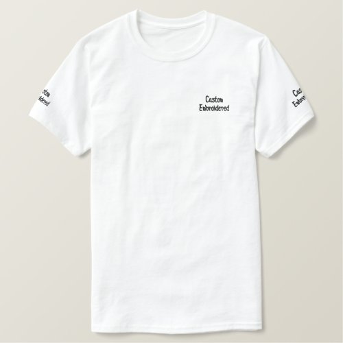 Personalised T_shirt Embroidered
