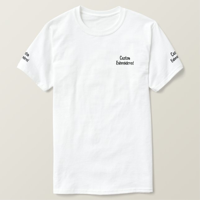 Personalised T-shirt Embroidered (Design Front)