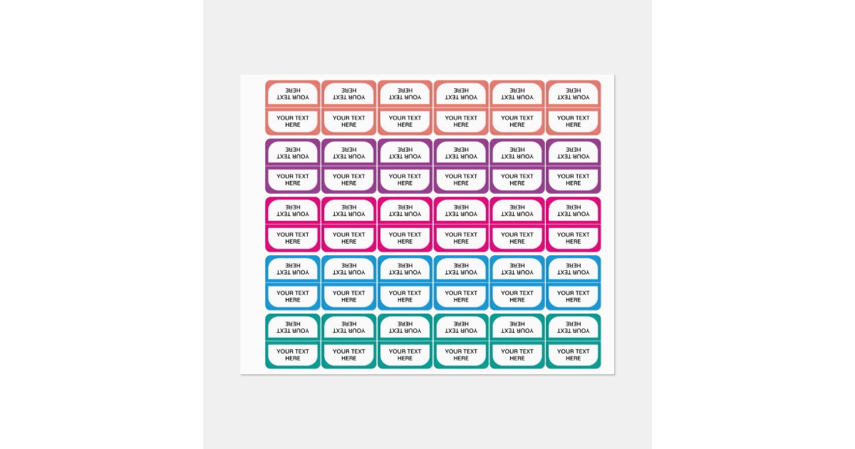 Personalised Tabs Divider Organiser Sticker Labels | Zazzle.com
