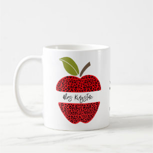 Personalised Teacher Animal Prints Mug – Custom 