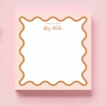 Personalised Teacher Appreciation Whimsical Wavy Notepad<br><div class="desc">Perfect gift for teachers,  featuring vibrant bold colors
For more advanced customisation of this design,  e.g. changing layout,  font or text size please click the "CUSTOMIZE" button above. Please contact me for any questions!</div>