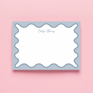 Personalised Teacher Appreciation Whimsical Wavy Notepad