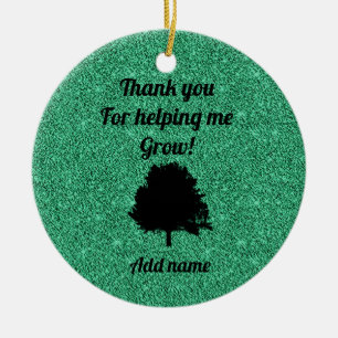 Personalised teacher/boss ornament gift