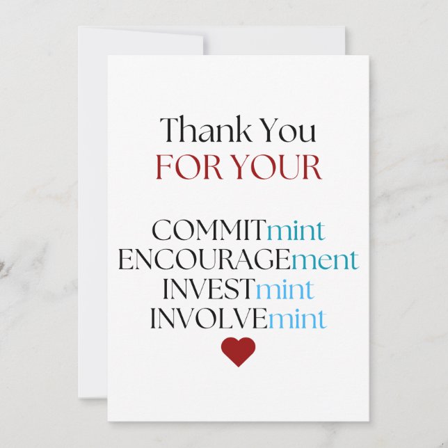 Personalised Teacher Gift, Teacher Gift, Bee Frien Holiday Card (Front)