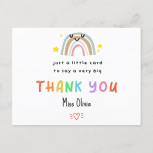 Personalised Teacher Thank You Card - Little Card