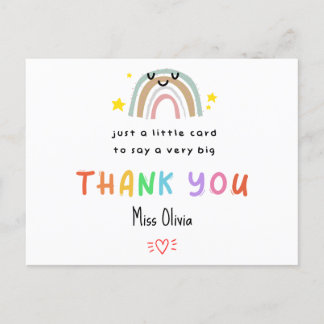 Personalised Teacher Thank You Card - Little Card