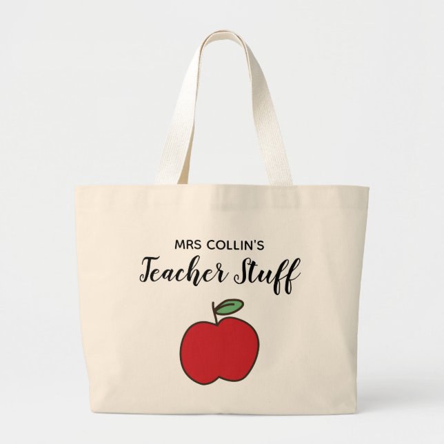 Personalised Teachers Tote Bag Gift (Front)
