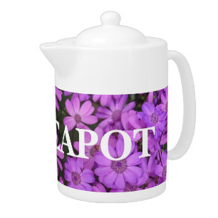 Personalised teapot in custom photo print