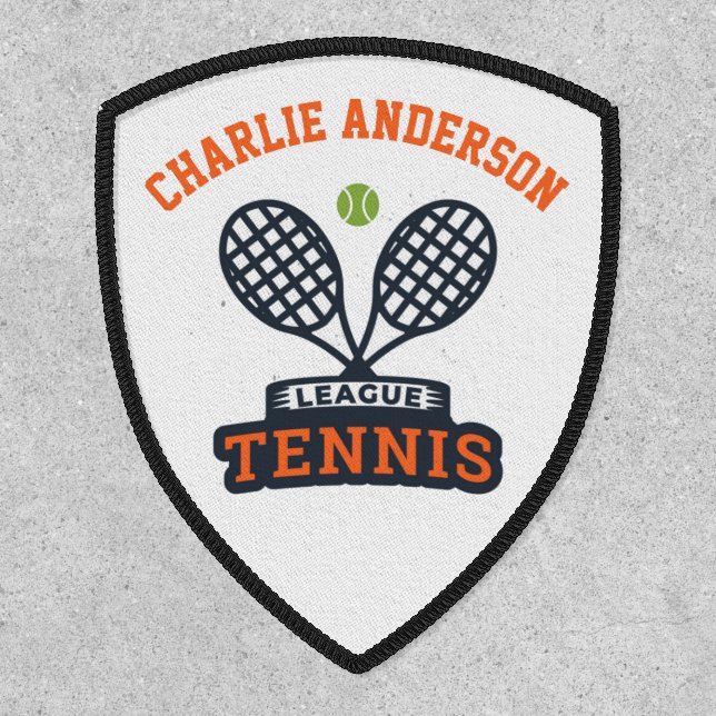 Personalised TENNIS League Team Player Badge (Front)