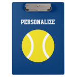 Personalised tennis player coach accessory custom clipboard