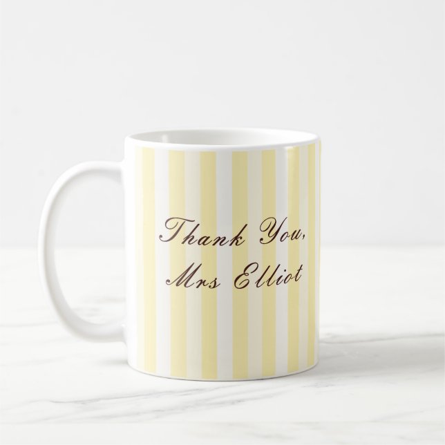 Personalised Thank You Teacher Mug (Left)