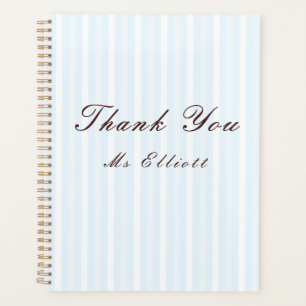 Personalised Thank You Teacher Notebook