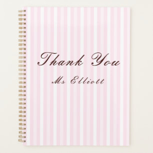 Personalised Thank You Teacher Notebook