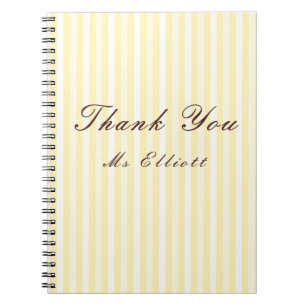 Personalised Thank You Teacher Notebook