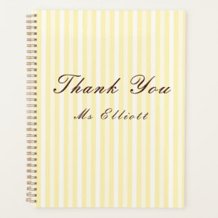 Personalised Thank You Teacher Notebook
