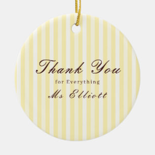 Personalised Thank You Teacher Ornament Buttercup