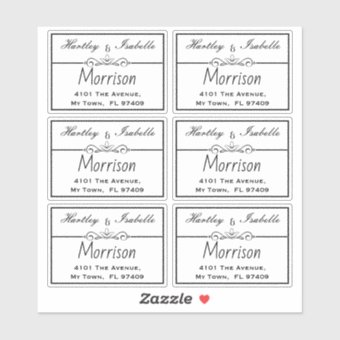 Personalised Transparent Clear Address Labels | Zazzle