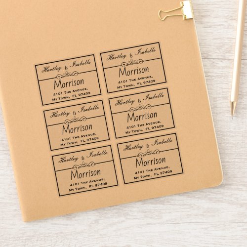 Personalised Transparent Clear Address Labels