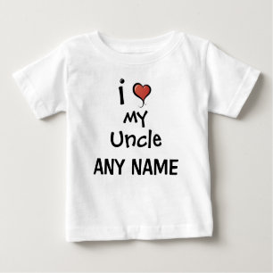 Personalised Uncle Love Baby T-Shirt