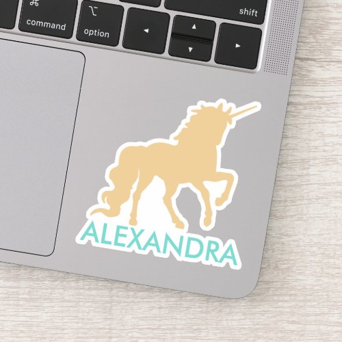 Personalised Unicorn Sticker