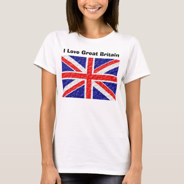 Personalised Union Jack Flag Design T-Shirt (Front)