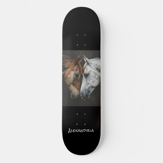 Personalised Unique Horse Lover Design Skateboard (Front)