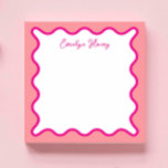 Personalised Vibrant Whimsical Wavy Border Notepad<br><div class="desc">Perfect gift for teachers,  featuring bold colours.
For more advanced customisation of this design,  e.g. changing layout,  font or text size please click the "CUSTOMIZE" button above. Please contact me for any questions!</div>