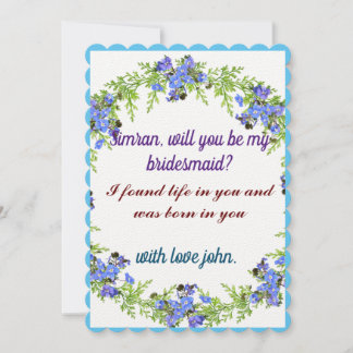 PERSONALISED VINATAGETIMELESS MARRIAGE PROPOSAL INVITATION