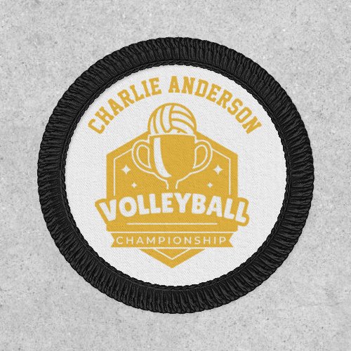 Personalised Volleyball Championship Team Sports Patch