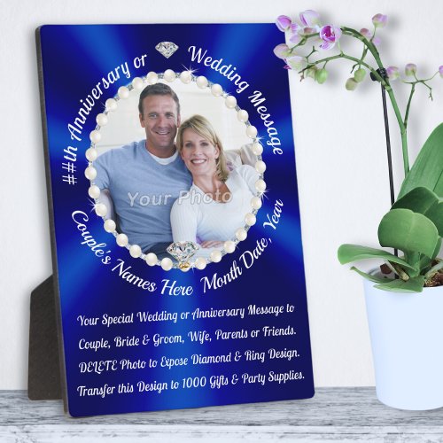 Personalised Wedding Anniversary Gifts or Wedding Plaque