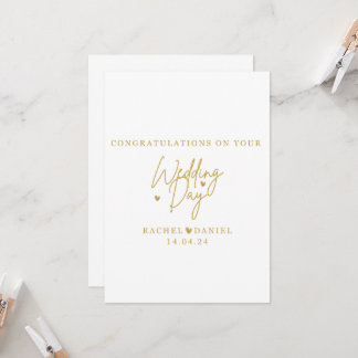 Personalised Wedding Day Card - Happily Ever After