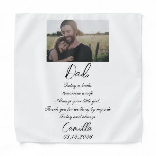 Personalised Wedding Gift for parents with mum dad Bandana