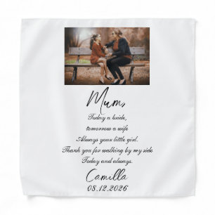 Personalised Wedding Gift for parents with mum dad Bandana