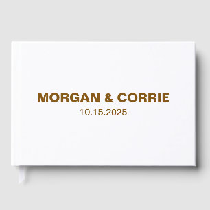 Personalised Wedding Guest Book - Hardcover Guestb