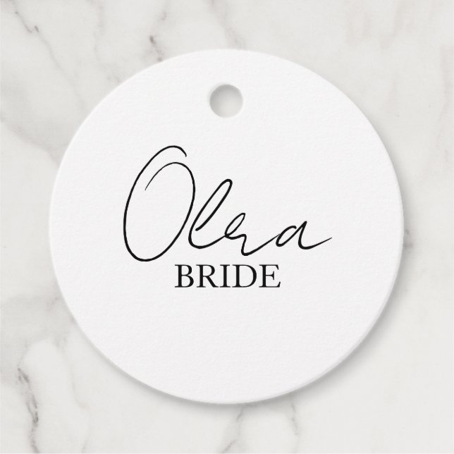Personalised Wedding Hanger Tag | Bridesmaids Gift (Front)