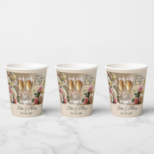 Personalised Wedding Paper Cups