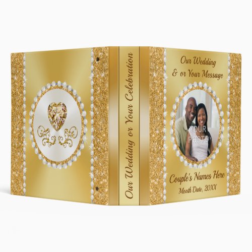 Personalised Wedding Photo Album Couples Picture 3 Ring Binder