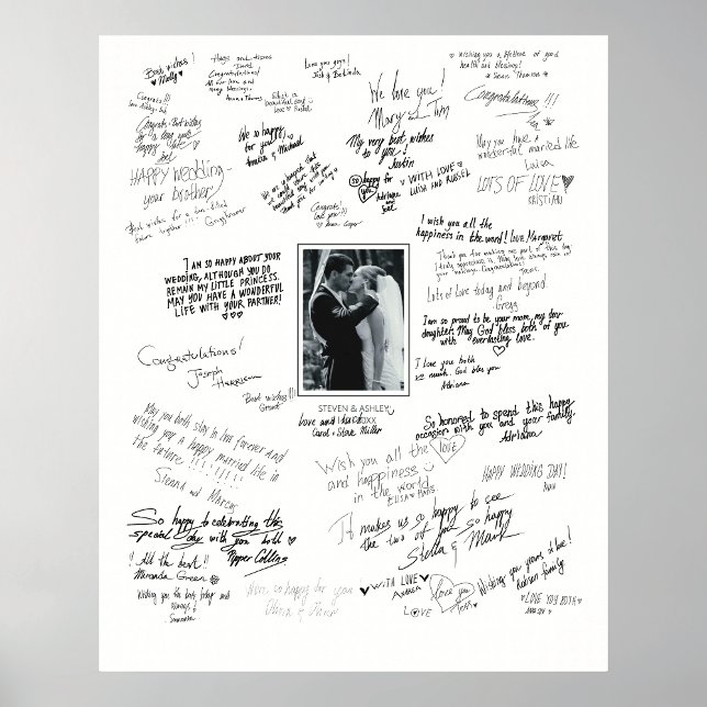 Personalised Wedding Poster For Guest Wishes (Creator Uploaded)