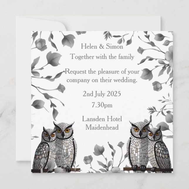 Personalised Wedding  Save The Date (Front)