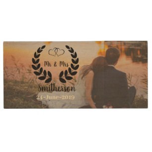 Personalised wedding USB Stick Wood Flash Drive