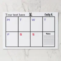 Custom Large Writing Paper Pad | Zazzle