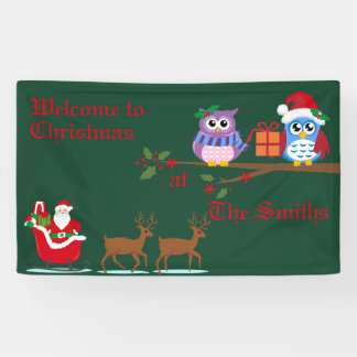 Personalised Welcome to Christmas Banner